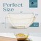 Posh Setting - Gold Glitter Plastic Serving Bowls for Party (8oz - 4 Pack) Square Bowls, Disposable Chip Bowls, Candy Bowls for Party Table, Salad Bowls for Party, Candy Containers for Candy Buffet